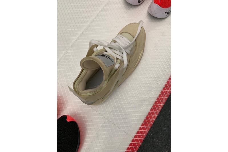 Virgil Abloh MCA Chicago Off White Nike Samples Air Jordan 4 Tan