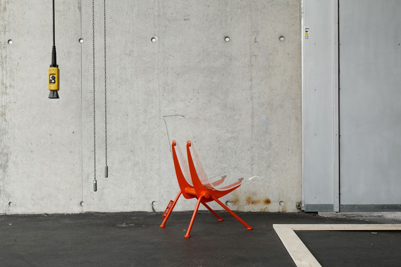 Virgil Abloh x Vitra Art Exhibition Chair Orange