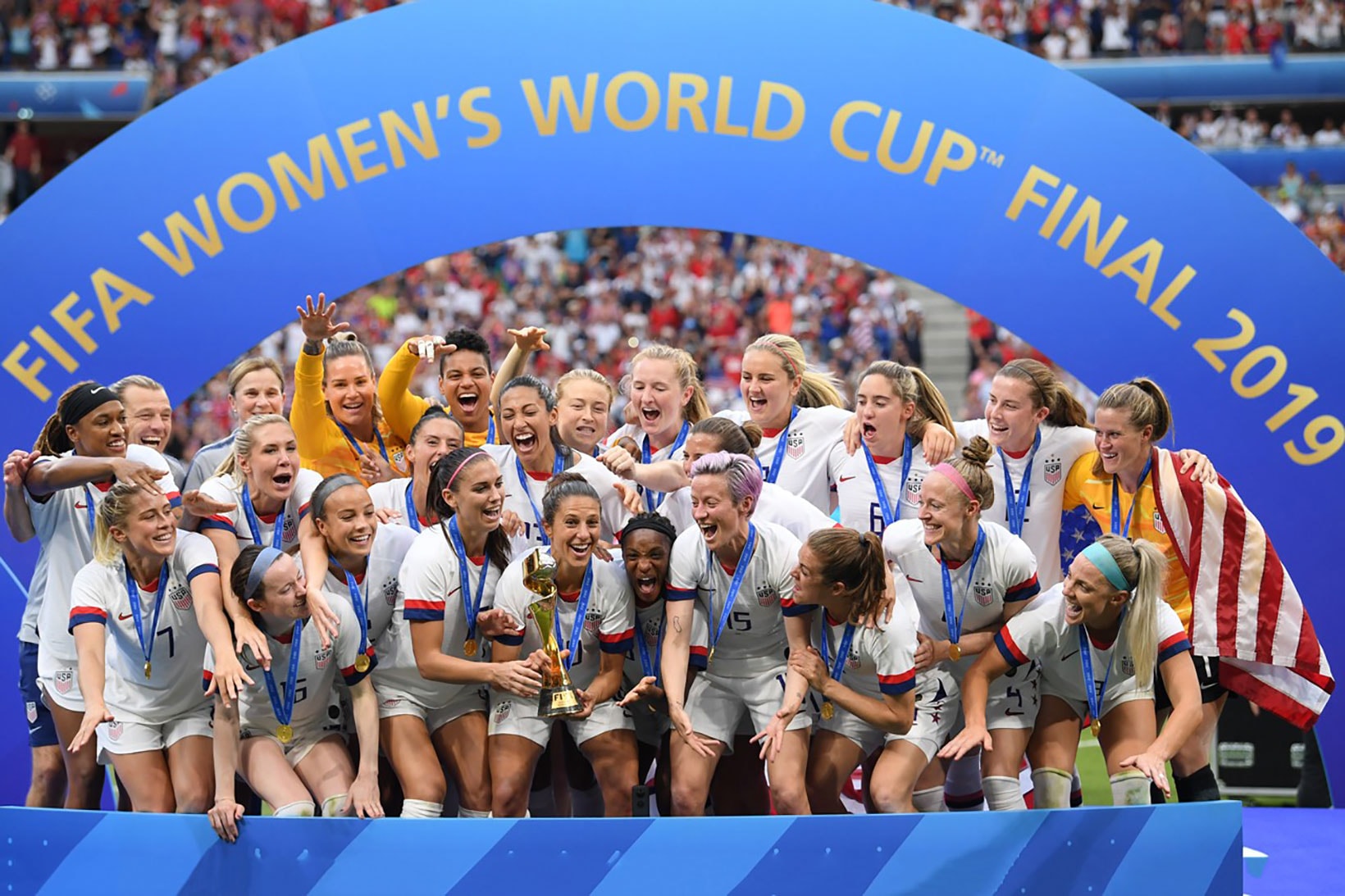 usa womens national team uswnt 2019 fifa world cup winner soccer football megan rapinoe rose lavelle jill ellis 