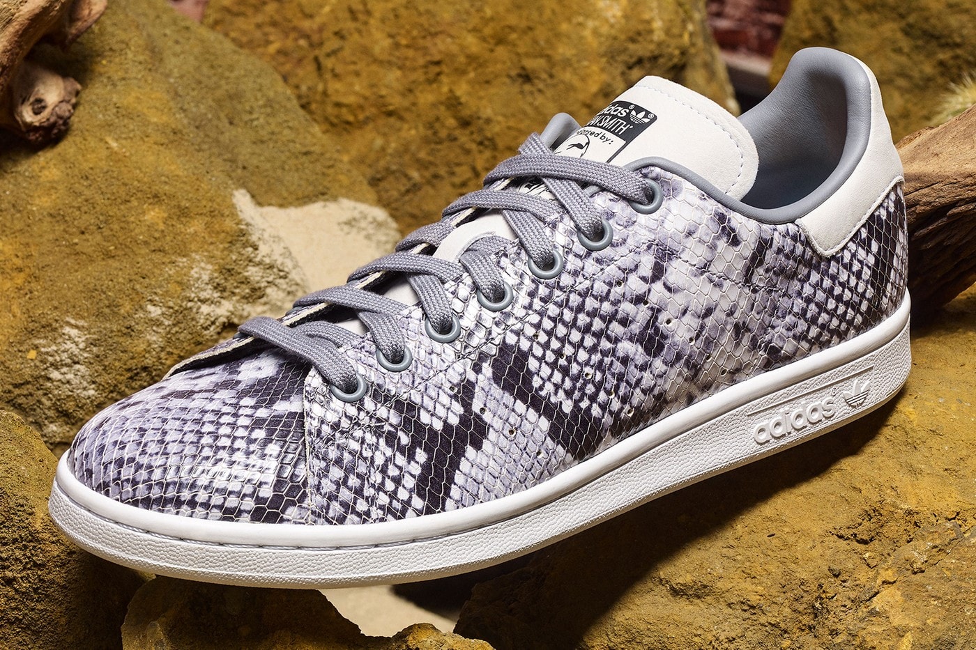 adidas Originals Snakeskin Pack Stan Smith Cream Black