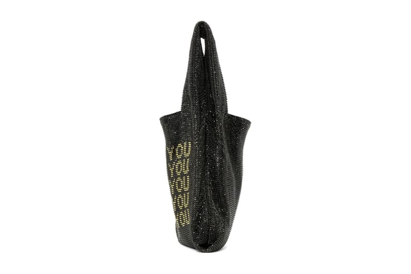 alexander wang mini wangloc shopper tote bag designer luxury crystal rhinestones