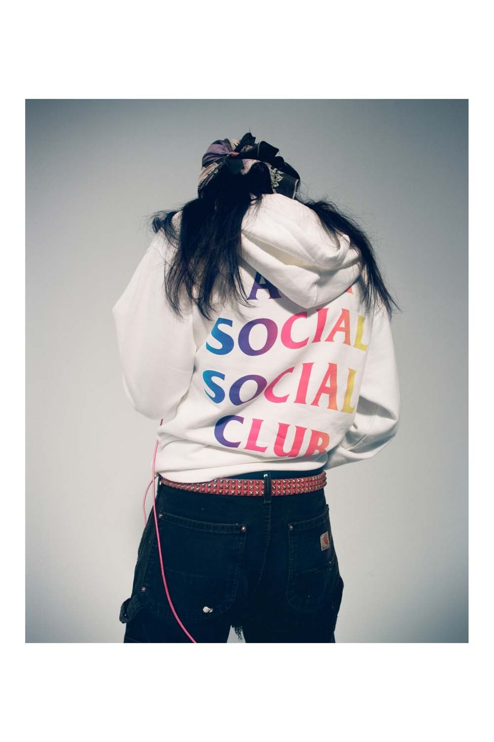 Anti Social Social Club Fall Winter 2019 Still Stressed Lookbook Logo Hoodie White