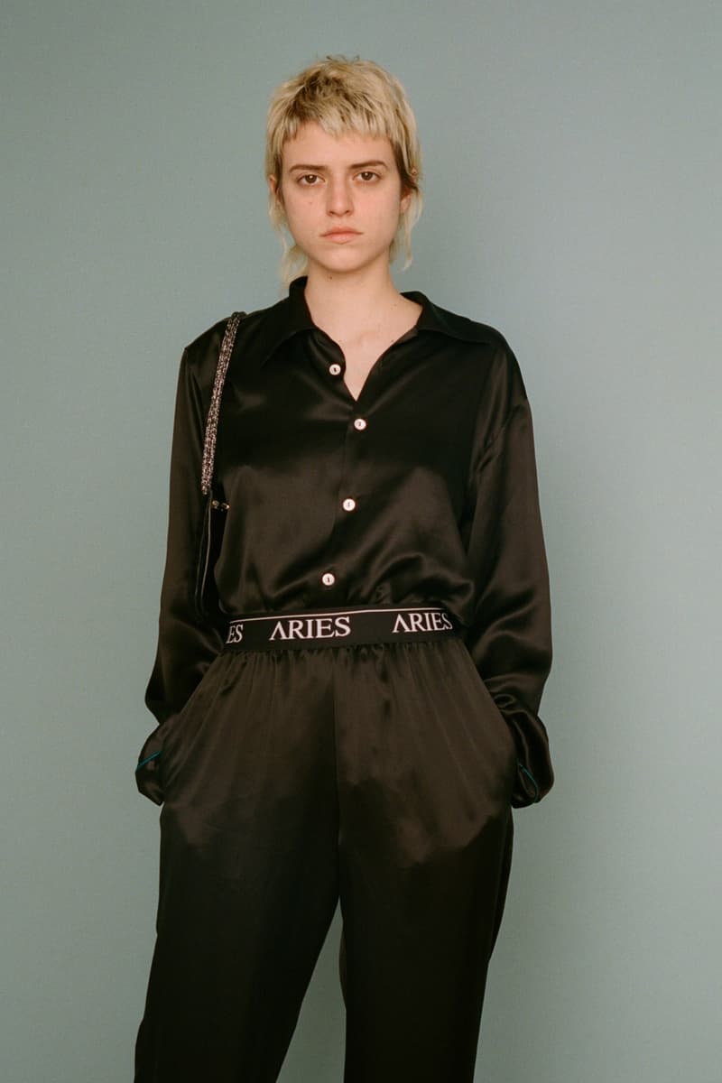 aries fall/winter 2019 collection black shirt sweatpants