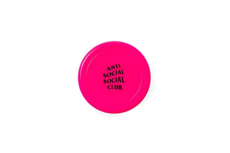 anti social social club assc accessories trash can flask grinder flip flops boomerang frisbee lighter belt mask tape