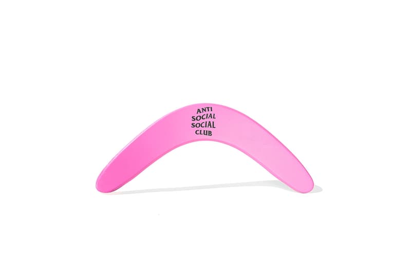 anti social social club assc accessories trash can flask grinder flip flops boomerang frisbee lighter belt mask tape