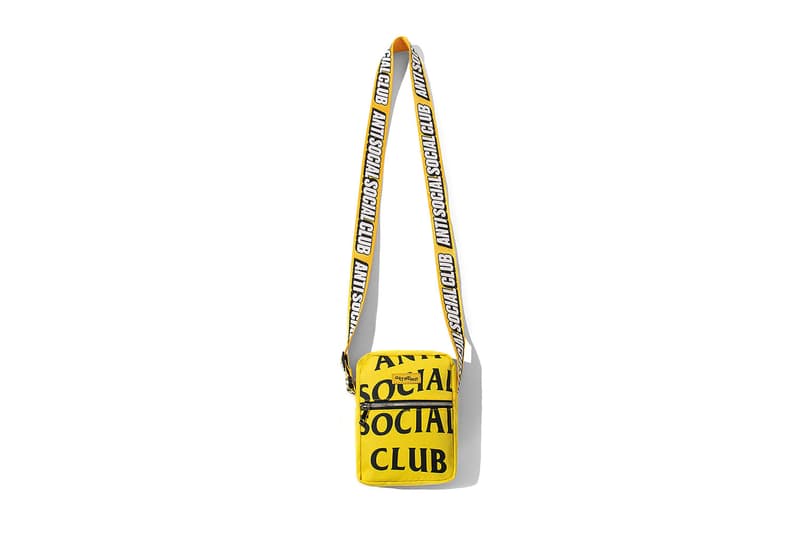 anti social social club assc accessories trash can flask grinder flip flops boomerang frisbee lighter belt mask tape