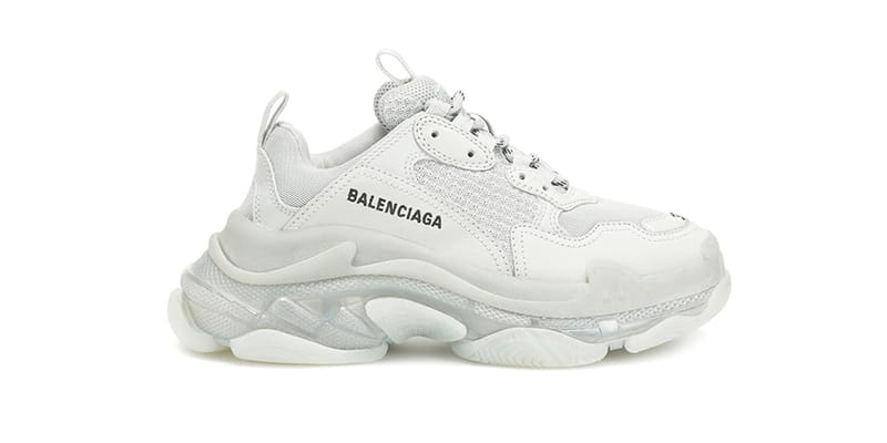 balenciaga triple s white price