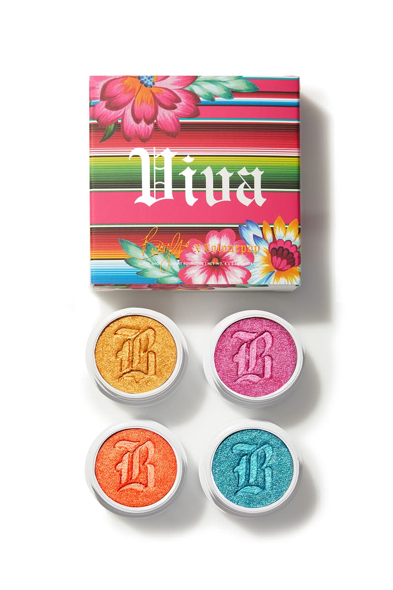 becky g x colourpop makeup viva collaboration eyeshadow lip gloss