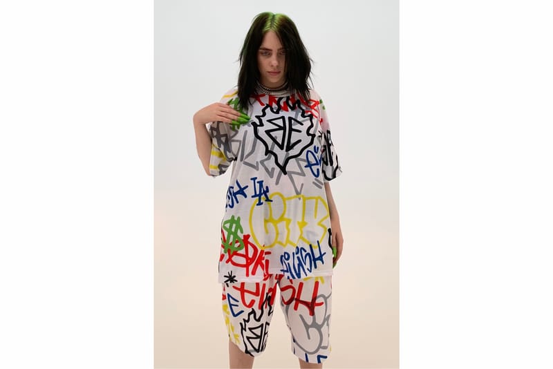 billie eilish shorts and shirt