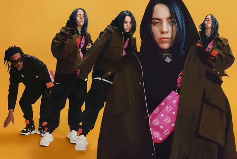 Billie Eilish MCM Fall Winter 2019 Campaign Jacket Green Bag Pink