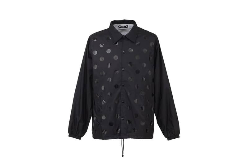 cdg comme des garcons rei kawakubo logo jacket parka zip up backpack