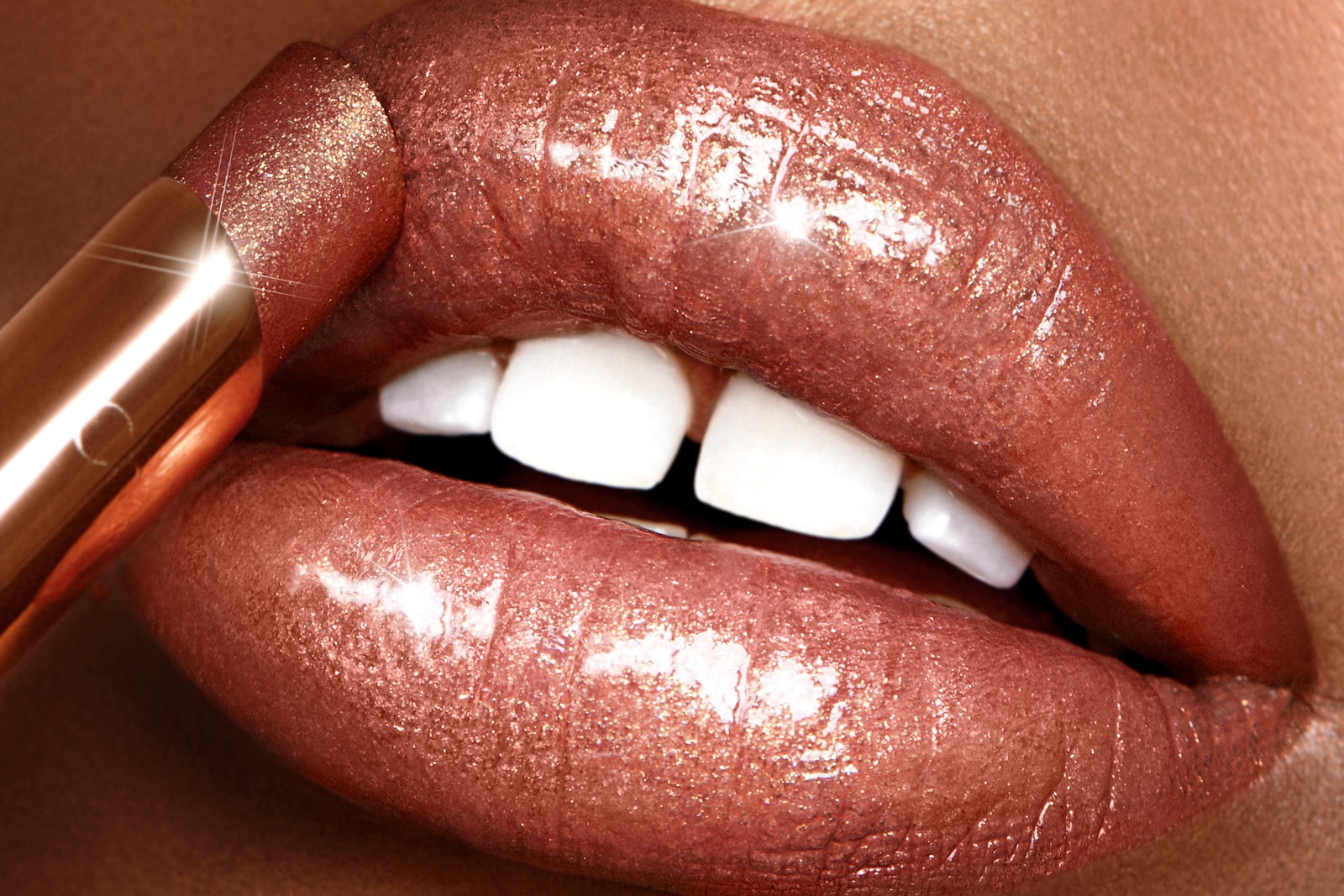 Charlotte Tilbury Pillow Talk Lucky Diamonds Shades Lipstick Bronze