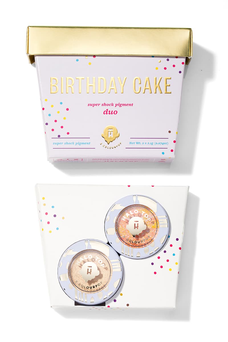 colourpop halo top creamery ice cream themed collection super shock shadows eyeshadows sweet limited edition makeup beauty