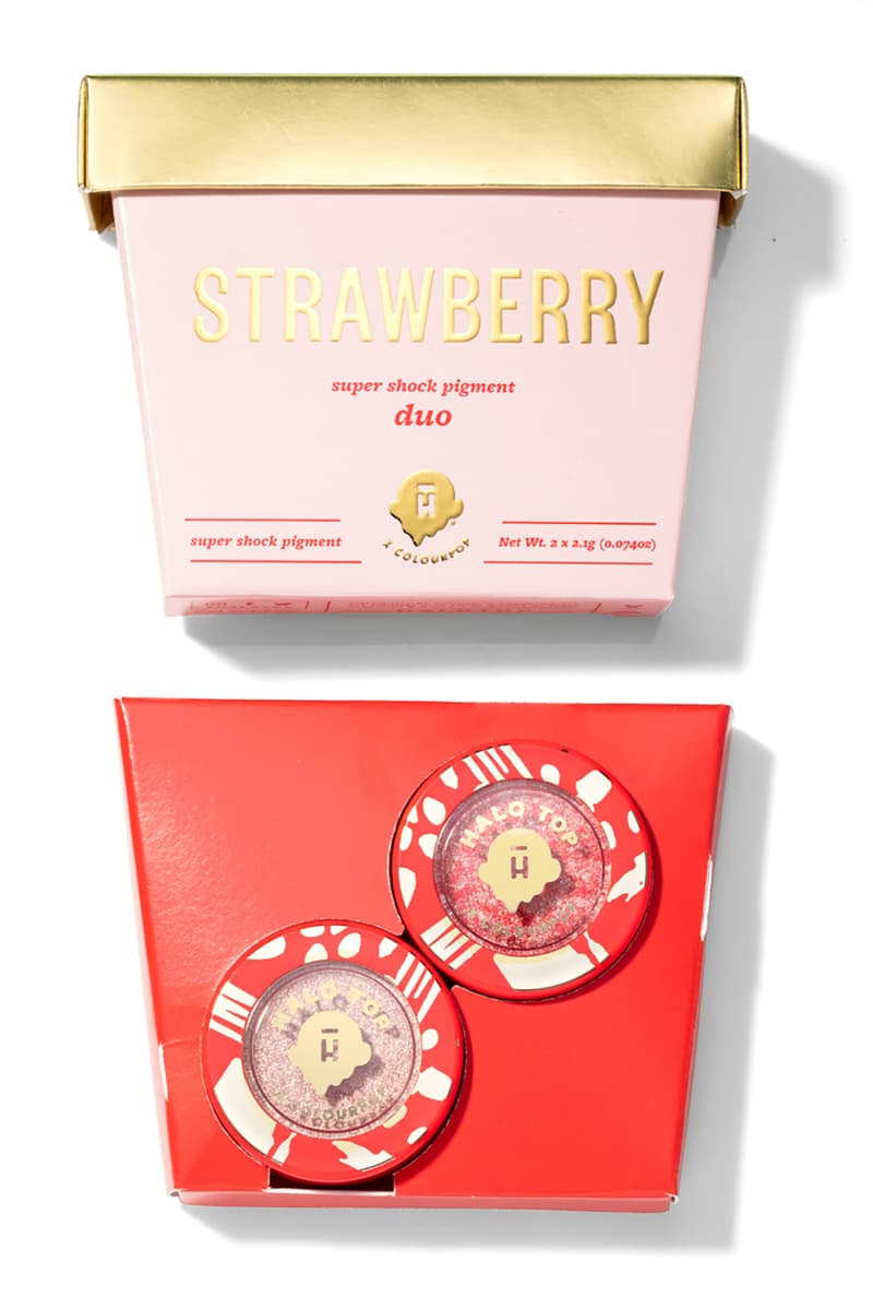 colourpop halo top creamery ice cream themed collection super shock shadows eyeshadows sweet limited edition makeup beauty