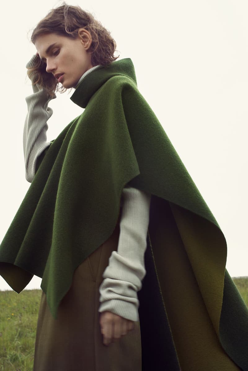 cos fall winter campaign mark borthwick england cashmere knit coat leather jacket