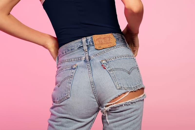 denim trends 2019 levis jacquemus acne studios monki topshop frame ganni agolde jeans jackets sunglasses underwear sneakers dresses clothes celine dion 