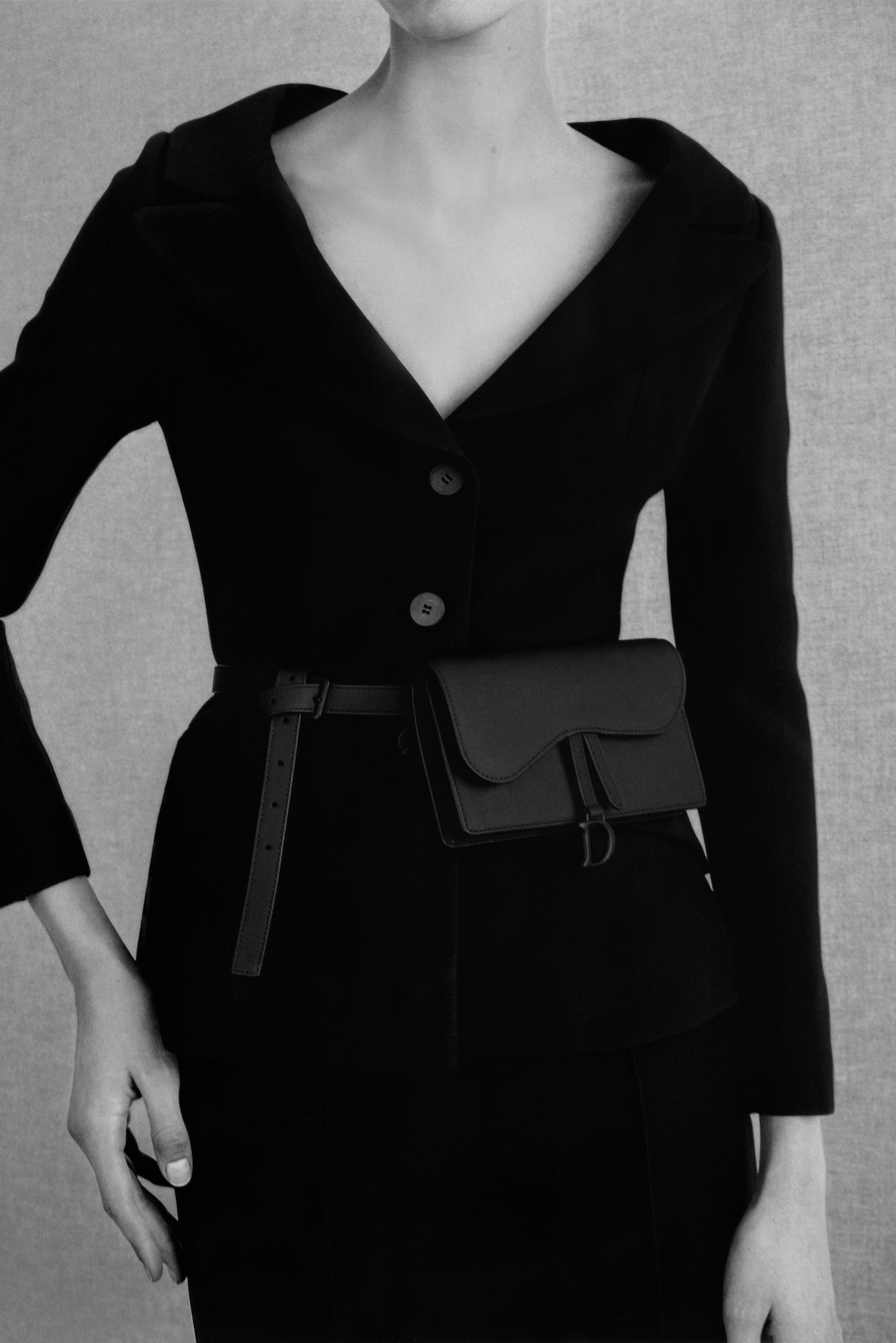 Christian Dior Logo Saddle Belt Bag Matte Black Maria Grazia Chiuri Release Trend Fanny Pack Bum Bag Leather Collection