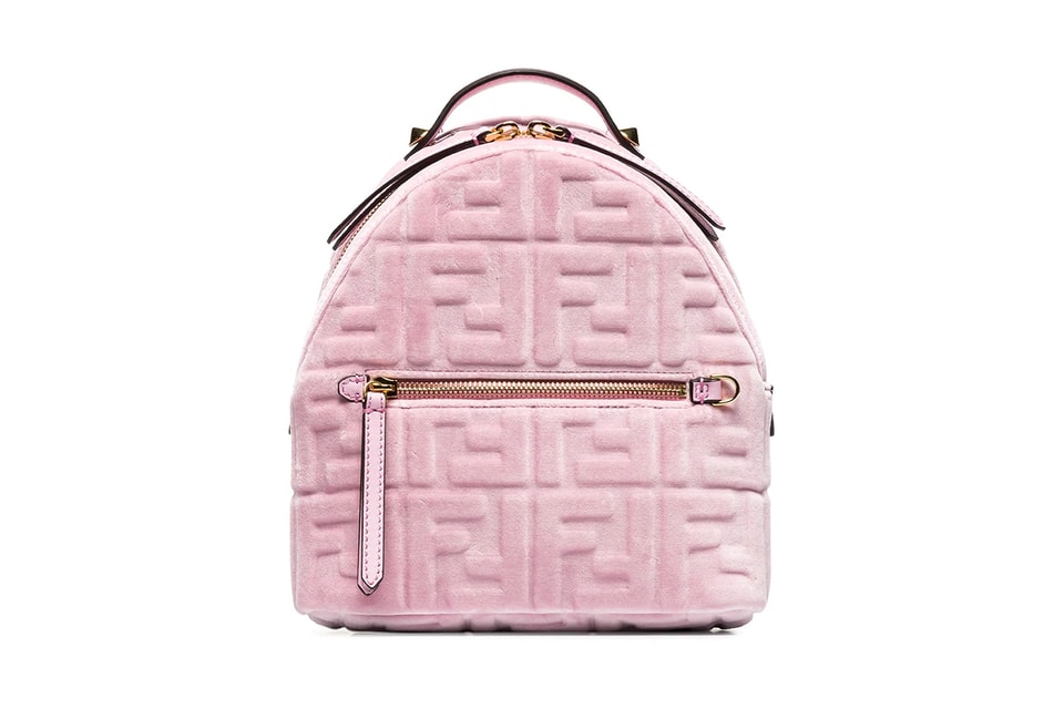 Hermès Birkin Handbag 364033, Fendi s new pink velvet FF logo backpack