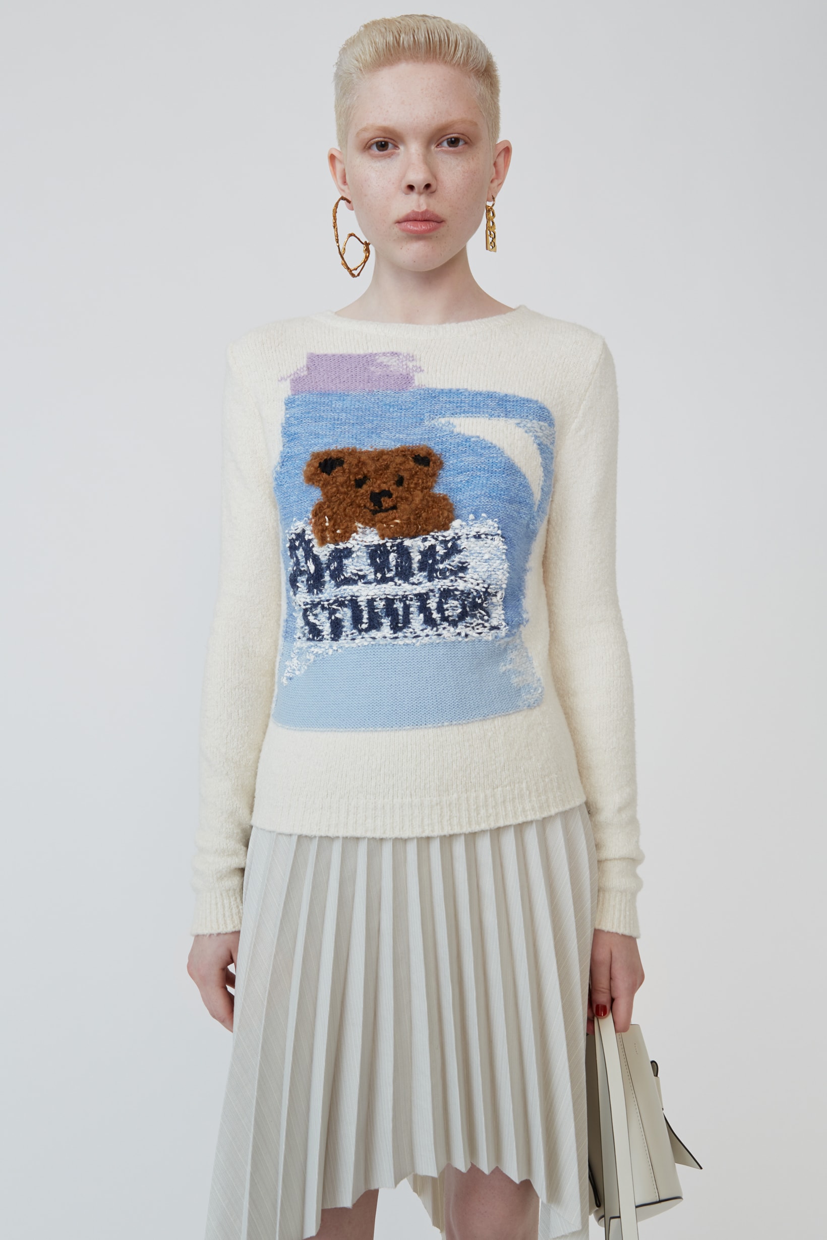 Grant Levy Lucero x Acne Studios Collection Sweater Cream