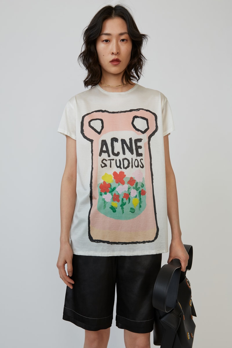 Grant Levy Lucero x Acne Studios Collection T Shirt Cream