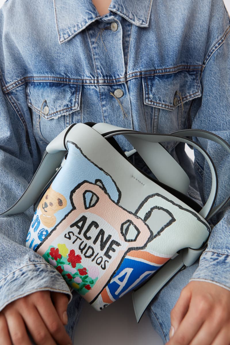 Grant Levy Lucero x Acne Studios Collection Leather Bag Blue