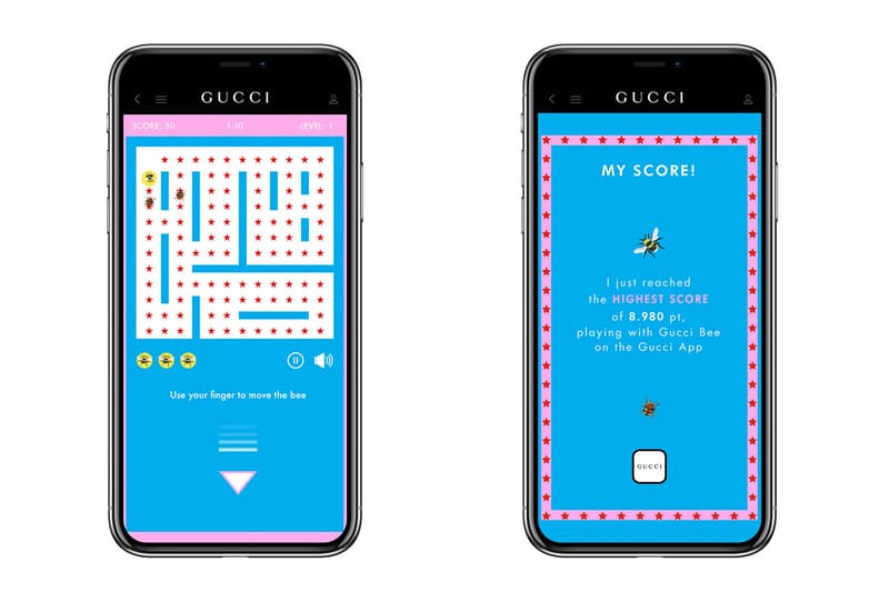 gucci app video game vintage ace sneakers smartphone ios apple android