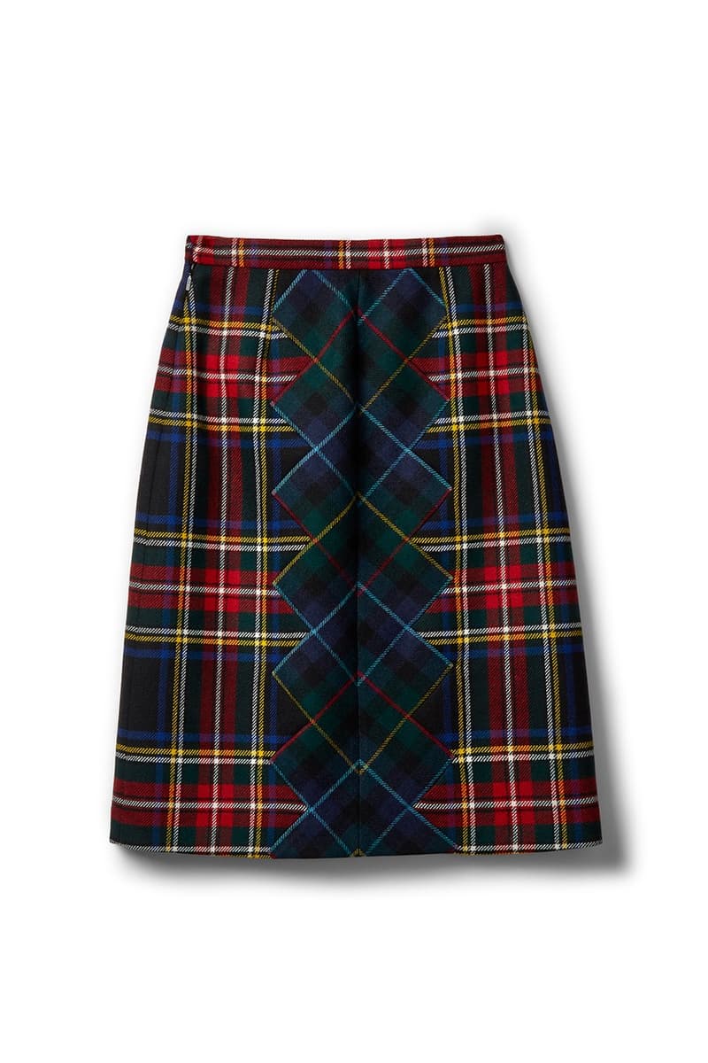 Gucci x Dover Street Market Collection Plaid Skirt Black Red