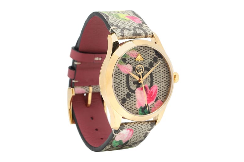 gucci women's floral watch