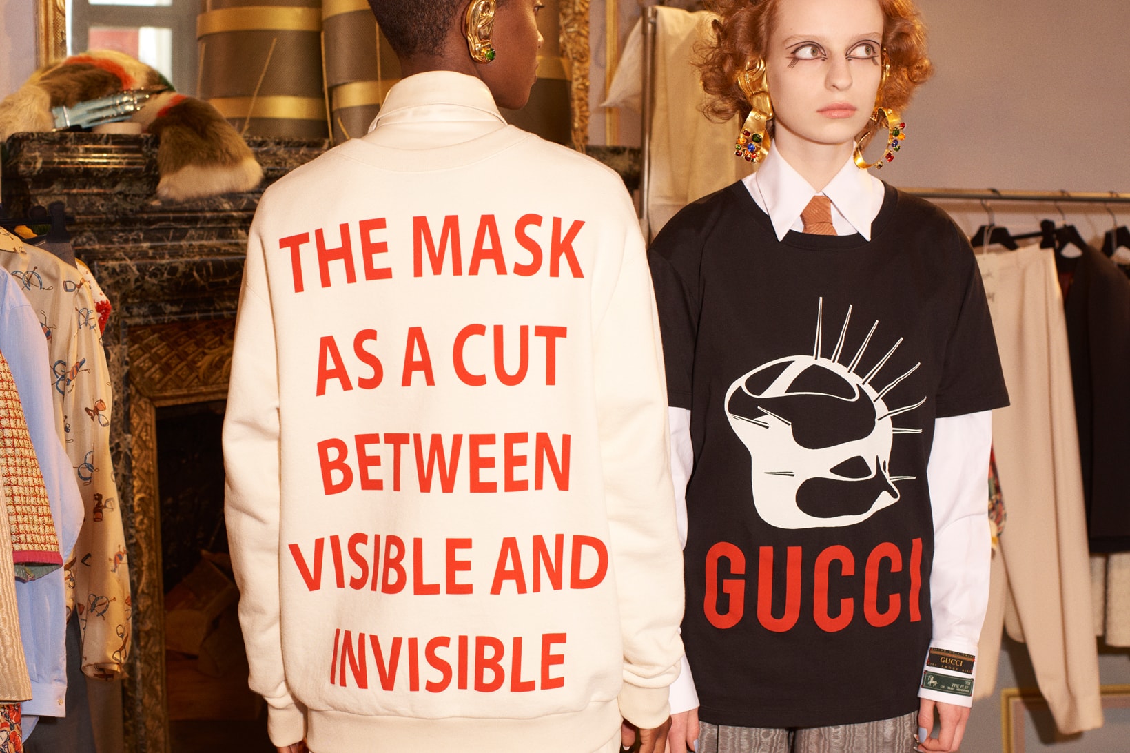 Gucci Manifesto Collection Sweatshirts Black Cream
