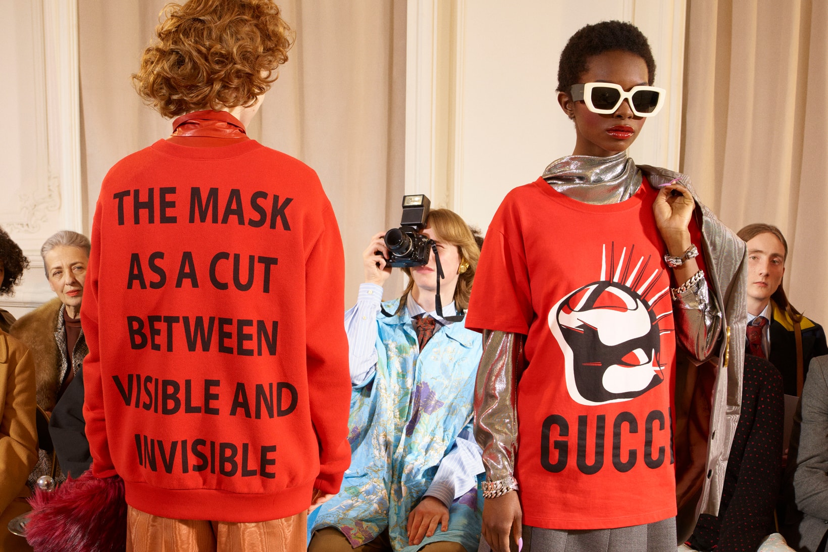 Gucci Manifesto Collection Sweater T Shirt Red