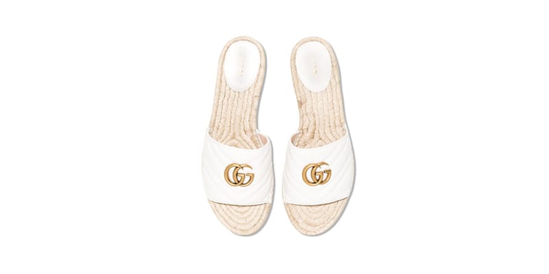 quilted gucci slides