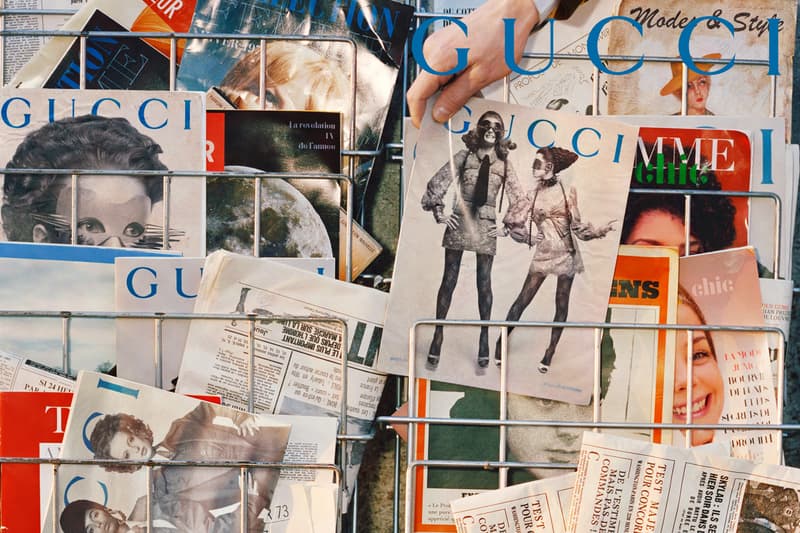 GucciPretAPorter Fall Winter 2019 Campaign Magazine Stand