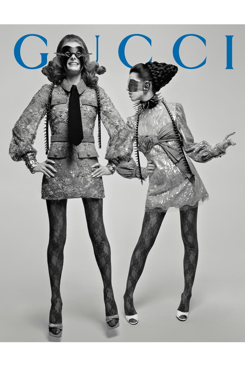GucciPretAPorter Fall Winter 2019 Campaign Jacket Skirt Dress Grey