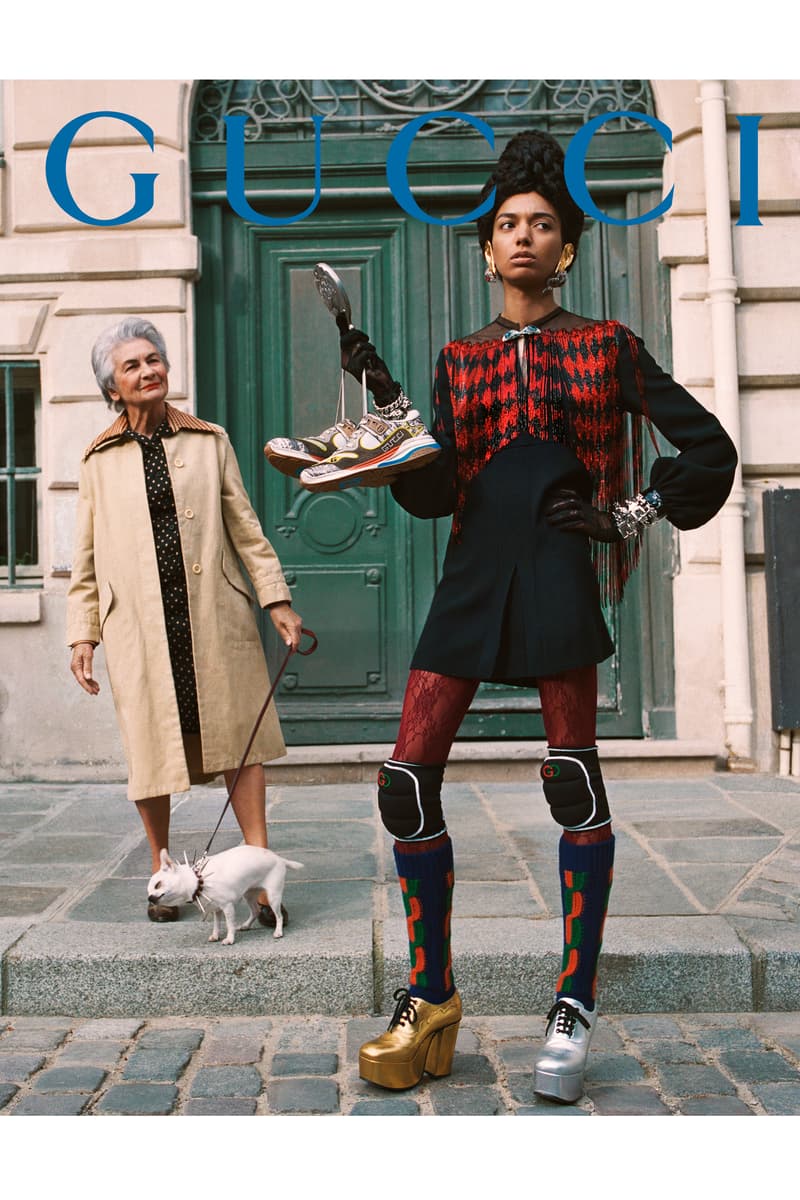 GucciPretAPorter Fall Winter 2019 Campaign Coat Black Red