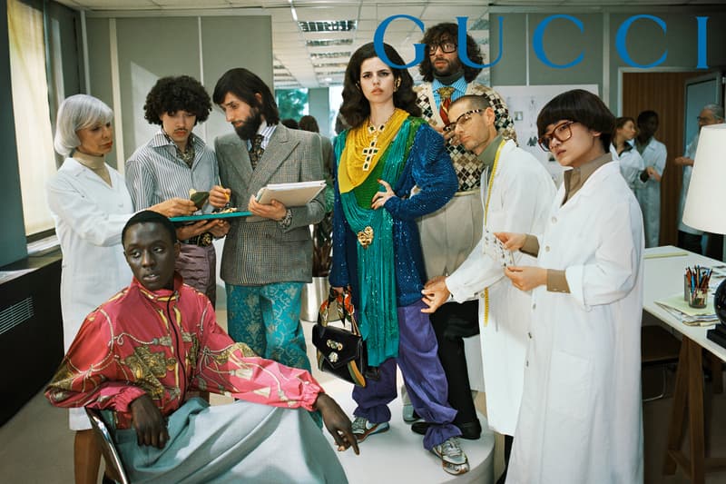 GucciPretAPorter Fall Winter 2019 Campaign Coat Green Blue Yellow