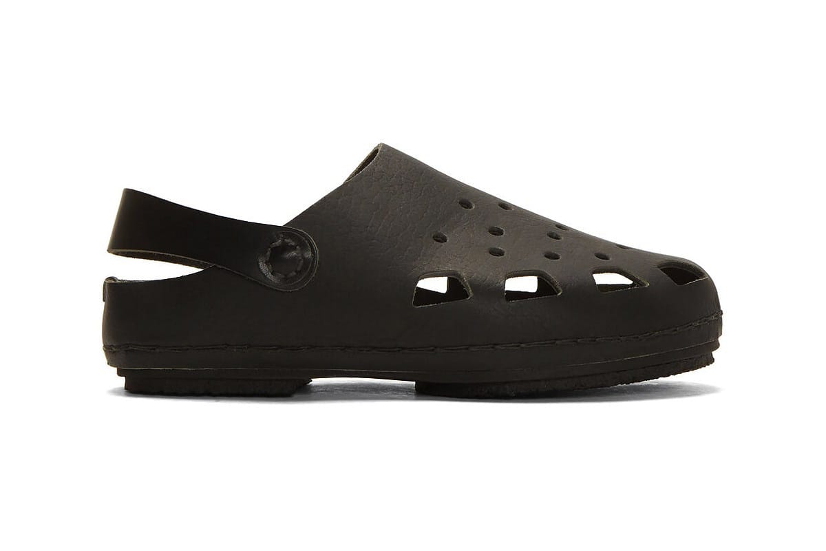 Hender Scheme Luxe Leather Black Crocs 