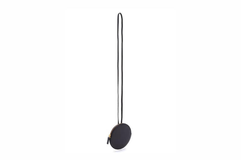 Jacquemus Le Pitchou grained-leather necklace bag Black