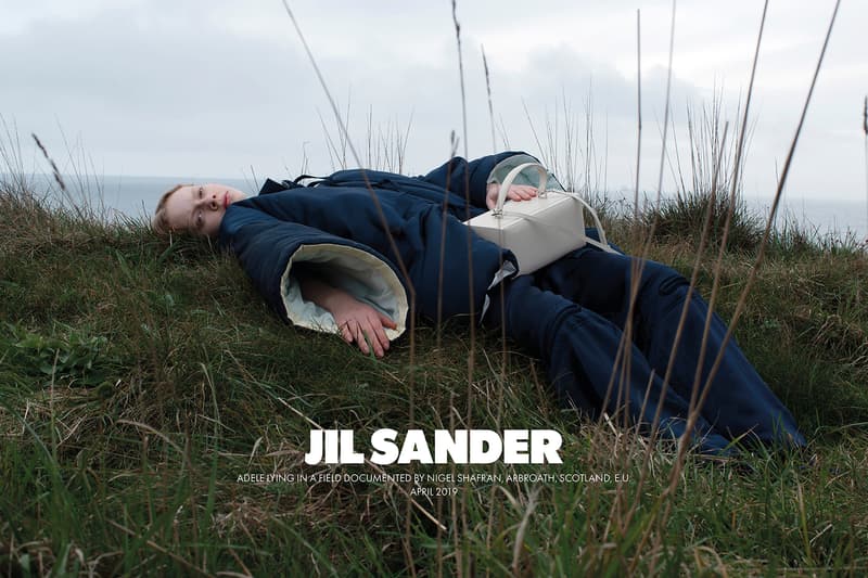 jil sanders fall winter 2019 advertising campaign a rbroath loch earn scotland editorial photoshoot nature