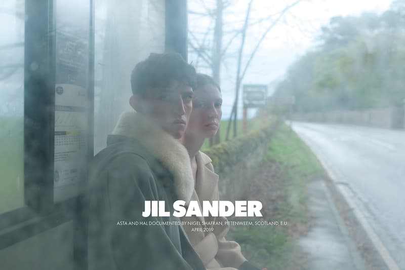 jil sanders fall winter 2019 advertising campaign a rbroath loch earn scotland editorial photoshoot nature