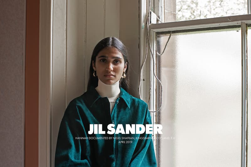 jil sanders fall winter 2019 advertising campaign a rbroath loch earn scotland editorial photoshoot nature