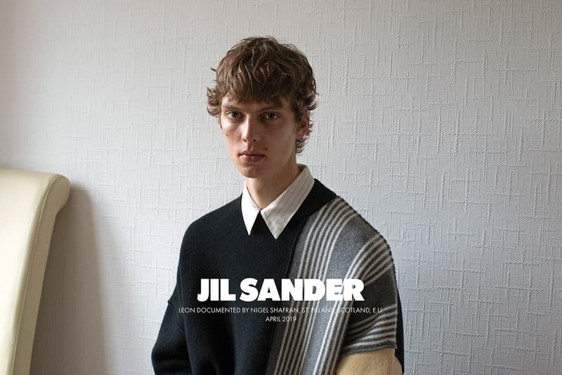 jil sanders fall winter 2019 advertising campaign a rbroath loch earn scotland editorial photoshoot nature