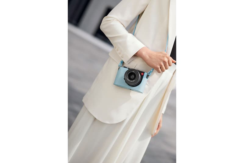 leica camera q2 d-lux travel tote bag wicker basket protector leather blue pink