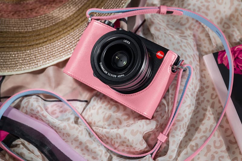 leica camera q2 d-lux travel tote bag wicker basket protector leather blue pink