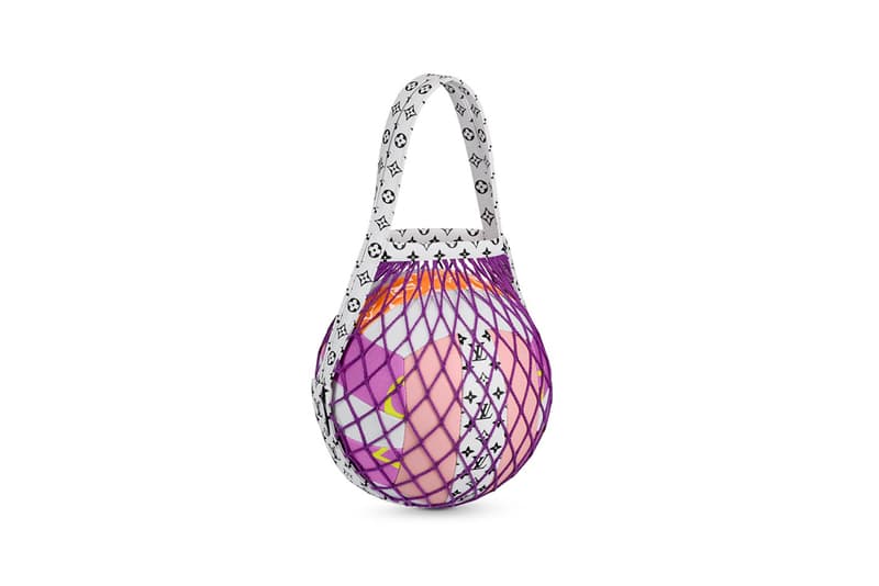 Louis Vuitton Giant Volley Ball Net Bag White Black Pink