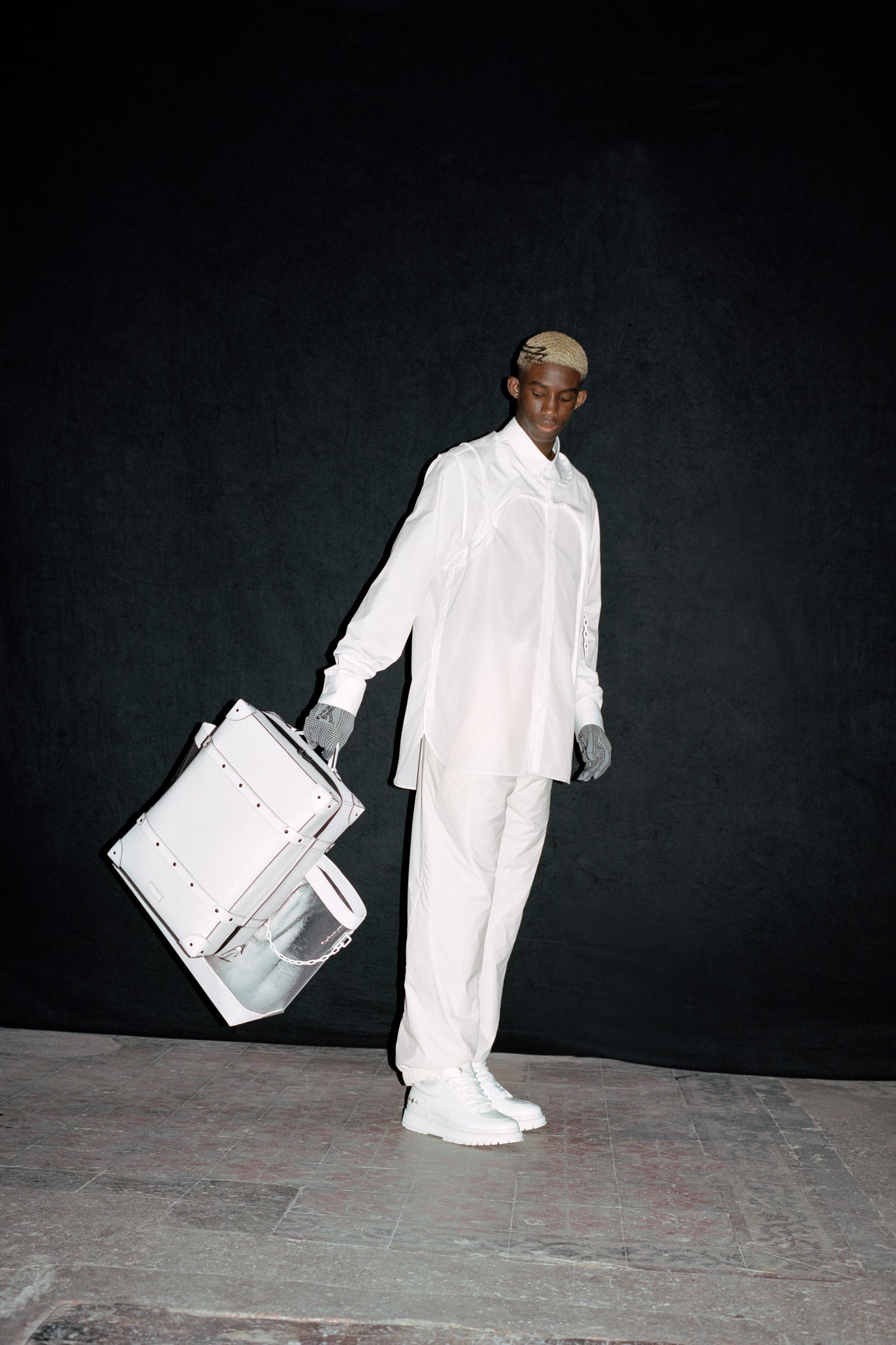 Louis Vuitton Men's Pre-Spring 2020 Lookbook Shirt Pants White