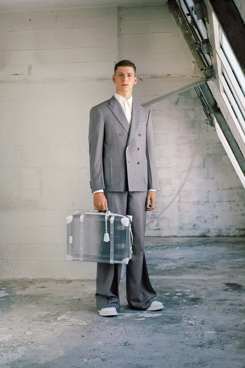 Louis Vuitton Men's Pre-Spring 2020 Lookbook Blazer Pants Grey