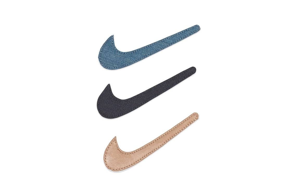 Nike Air Force 1 Blue Denim, Black Denim, Nude Leather Swoosh