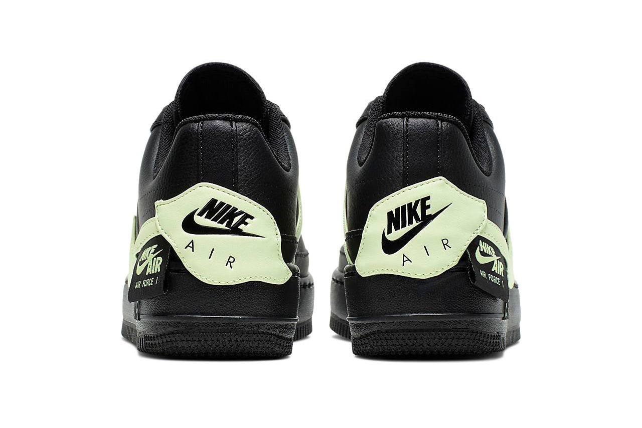Nike Air Force 1 Jester XX Black Barely Volt Neon Green Swoosh Trainers Sneakers