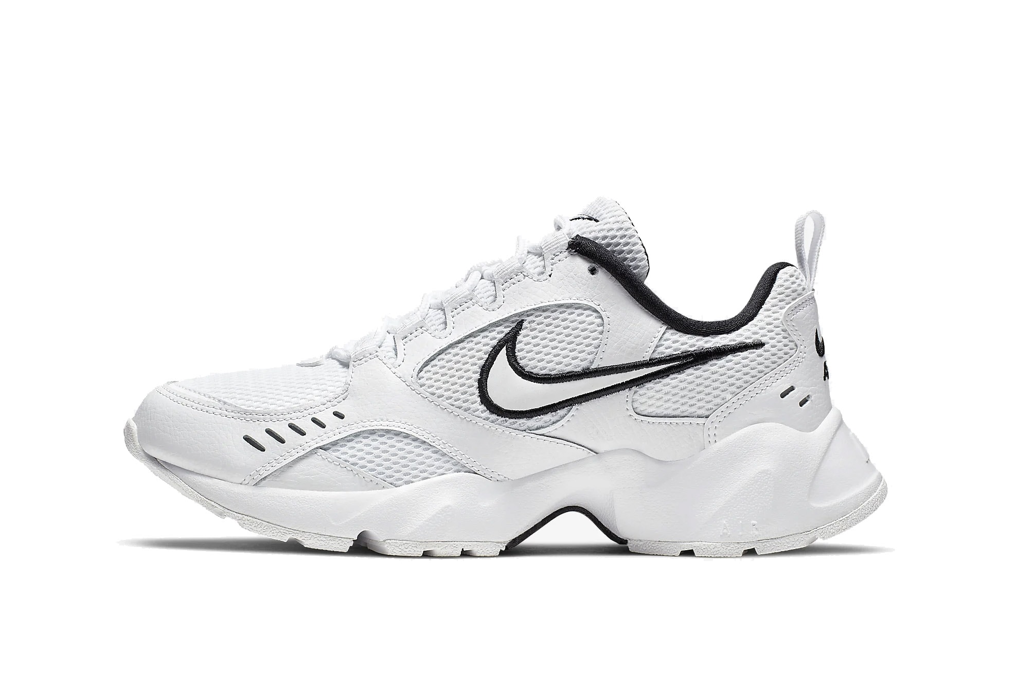 Nike Air Heights New Chunky Sneaker Trainer Dad Shoe Retro Inspired White Black Purple Silver Color 