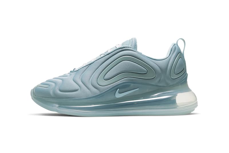 nike air max 720 luminous lime green ocean cube phantom vast grey blue monochromatic sneakers footwear shoes sneakerhead